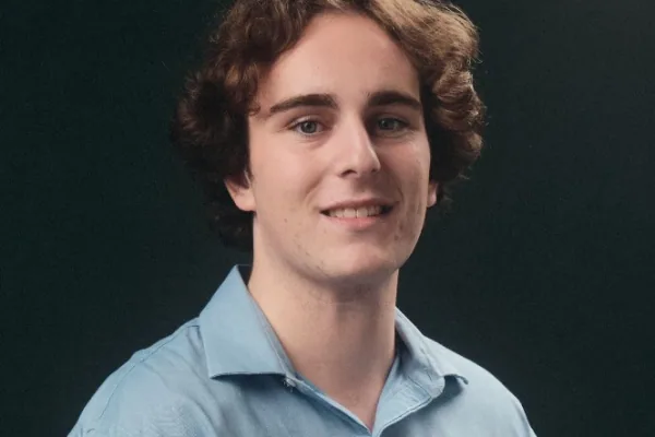 Aaron Erdstein, choral scholar at St James' Church from 2023 to 2024