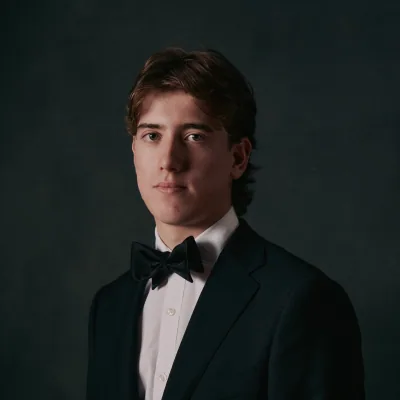 Bailey Yates, organ scholar at St James' Church
